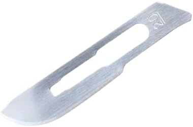 100 Pcs Surgical Blades #20 by Vastmed | Stainless Steel Sterile Scalpel Blades Individually Wrapped by Vast-Med-Dent