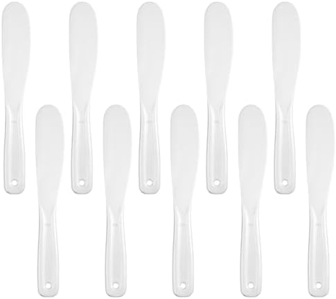 10 Pcs Cosmetic Spatula Plastic Face Cream Spatula Mask Lotion Applicator Tool Disposable Spatulas for Face Mask Skin Care by Unknown