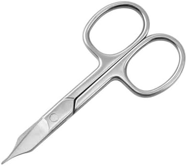 1 Pcs Stainless Steel Nail Cuticle Scissors Removal Special Eyebrow Eyelids Patch Trimmer Manicure Clipper Nail Tools,04,h by Unknown