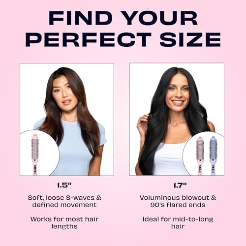 1.7" Ceramic Hottie Hot XL Round Brush - Blush - Image 6