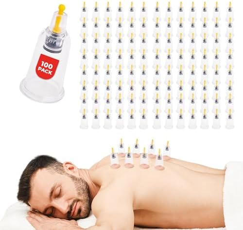 [100 Pack] Bulk Cupping Set for Massage Therapy - B1 B2 B3 B4 B5 B6 B7 U4 U5 - B7 (1.18 in) - Wholesale Professional Cupping Therapy Set, Cuppings Massage Kit, Physical Therapy Kit [No Pump Included] by Unknown