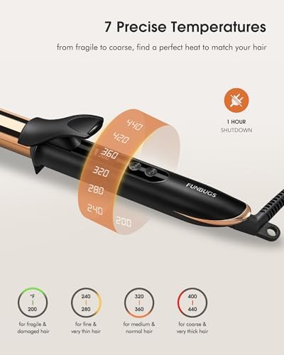1 Inch Titanium Curling Iron - Anodised for Soft Bouncy Curls - Image 5