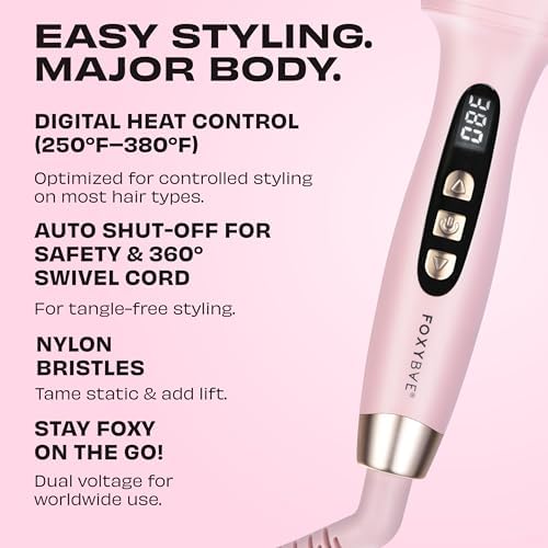 1.7" Ceramic Hottie Hot XL Round Brush - Blush - Image 4