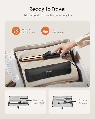 1 Inch Titanium Curling Iron - Anodised for Soft Bouncy Curls - Image 6