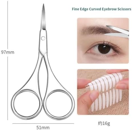 1 Pcs Stainless Steel Nail Cuticle Scissors Removal Special Eyebrow Eyelids Patch Trimmer Manicure Clipper Nail Tools,02,h - Image 2