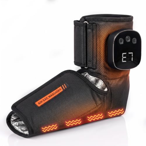 1 Pack Cordless Foot and Ankle Massager with Heat for Men Women (Size 6-10) by EnjoyaCoolingSummerInCar