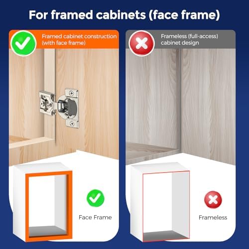 10 Pack (5 Pair) 1/2 Inch Overlay,Satin Nickel Soft Close Cabinet Hinges - Image 7